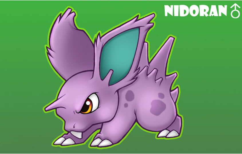 Nidoran Pokemon Go - фото самца Нидоран в Покемон Го, эволюция, где найти