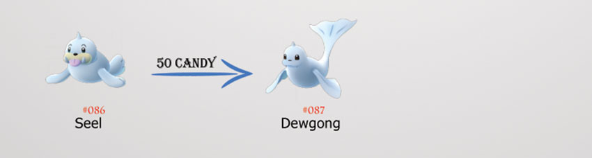Эволюция Dewgong